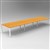 RAPID INFINITY 6 PERSON PROFILE LEG DOUBLE SIDED WORKSTATION 1800 X 700MM BEECH