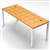 RAPID INFINITY 1 PERSON PROFILE LEG SINGLE SIDED WORKSTATION 1200 X 700MM BEECH