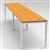 RAPID INFINITY 2 PERSON PROFILE LEG SINGLE SIDED WORKSTATION 1200 X 700MM BEECH
