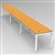 RAPID INFINITY 3 PERSON PROFILE LEG SINGLE SIDED WORKSTATION 1800 X 700MM BEECH