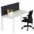 RAPID INFINITY 1 PERSON PROFILE LEG SINGLE SIDED WORKSTATION WITH SCREEN 1200 X 700MM WHITE