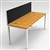 RAPID INFINITY 1 PERSON PROFILE LEG SINGLE SIDED WORKSTATION WITH SCREEN 1800 X 700MM BEECH