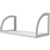 RAPID INFINITY SCREEN HUNG SHELF 600 X 270 X 250MM NATURAL WHITEWHITE