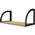 RAPID INFINITY SCREEN HUNG SHELF 600 X 270 X 250MM NATURAL OAKBLACK