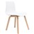 RAPIDLINE LUCID CHAIR WHITE SEAT TIMBER BASE
