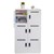 GO STEEL OFFICE LOCKER UNIT 6 LOCKABLE COMPARTMENTS 1345 X 800 X 486MM WHITE CHINA