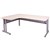 RAPID SPAN C LEG CORNER WORKSTATION METAL MODESTY PANEL 1800 X 1200 X 700MM NATURAL WHITESILVER