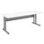 RAPID SPAN C LEG DESK METAL MODESTY PANEL 1500 X 700MM WHITESILVER