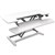 RAPID FLUX ELECTRIC HEIGHT ADJUSTABLE DESK RISER 880 X 415MM WHITE