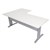 RAPID SPAN CORNER WORKSTATION METAL MODESTY PANEL 1800 X 1200 X 700MM NATURAL WHITESILVER