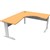 RAPID SPAN CORNER WORKSTATION METAL MODESTY PANEL 1800 X 1200 X 700MM BEECHWHITE