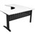 RAPID SPAN CORNER WORKSTATION METAL MODESTY PANEL 1800 X 1200 X 700MM NATURAL WHITEBLACK