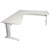RAPID SPAN CORNER WORKSTATION METAL MODESTY PANEL 1800 X 1500 X 700MM NATURAL WHITEWHITE
