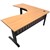 RAPID SPAN CORNER WORKSTATION METAL MODESTY PANEL 1800 X 1800 X 700MM BEECHBLACK