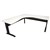 RAPID SPAN CORNER WORKSTATION METAL MODESTY PANEL 1800 X 1800 X 700MM NATURAL WHITEBLACK