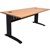 RAPID SPAN DESK METAL MODESTY PANEL 1200 X 700 X 730MM BEECHBLACK