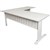 RAPID SPAN DESK AND RETURN METAL MODESTY PANEL 1800 X 700MM  1100 X 600MM WHITEWHITE