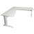 RAPID SPAN CORNER WORKSTATION METAL MODESTY PANEL 1500 X 1500 X 700MM NATURAL WHITEWHITE