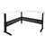 RAPID SPAN ELECTRIC HEIGHT ADJUSTABLE CORNER WORKSTATION 1800 X 1500 X 700MM NATURAL WHITEBLACK