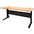RAPID SPAN ELECTRIC HEIGHT ADJUSTABLE OPEN DESK 1800 X 700MM BEECHBLACK