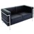 RAPIDLINE SPACE LOUNGE 2 SEAT PU BLACK