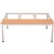 RAPIDLINE SEAT AND STAND 915 X 700 X 350MM SILVER GREYLIGHT OAK