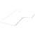 RAPIDLINE SCREEN SCALLOPED CORNER WORKSTATION DESK TOP 1800 X 1200 X 750 NATURAL WHITE