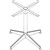 RAPIDLINE TYPHOON ROUND MEETING TABLE FRAME 752 X 752MM BLACK