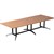 RAPIDLINE TYPHOON BOARDROOM TABLE 3200 X 1200 X 750MM BEECH