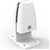 RAPIDLINE BACK TO BACK MOUNT CLAMPS TO SUIT ACRLIC SCREENS 71 X 44 X 90MM WHITE POWDERCOAT FINISH