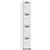 RAPIDLINE MELAMINE LOCKER 4 DOOR 1850 X 305 X 455MM NATURAL WHITEBLACK EDGING
