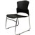 RAPIDLINE ZING VISITORS CHAIR CHROME SLED BASE PP BLACK