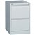 GO STEEL FILING CABINET 2 DRAWERS 460 X 620 X 705MM SILVER GREY