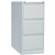 GO STEEL FILING CABINET 3 DRAWERS 460 X 620 X 1016MM SILVER GREY