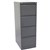 GO STEEL FILING CABINET 4 DRAWERS 460 X 620 X 1321MM GRAPHITE RIPPLE