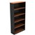 OM OPEN BOOKCASE 900 X 320 X 1800MM CHERRYCHARCOAL