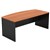 OM BOW FRONT DESK 1800 X 900750 X 720MM CHERRYCHARCOAL