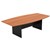 OM BOARDROOM TABLE WITH H BASE 2400 X 1200 X 720MM CHERRYCHARCOAL