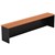 OM DESK RECEPTION HOB TOP 1500 X 300 X 380MM CHERRYCHARCOAL