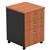 OM MOBILE PEDESTAL 2 DRAWER 1 FILE 468 X 510 X 685MM CHERRYCHARCOAL