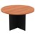 OM ROUND MEETING TABLE 900 X 720MM CHERRYCHARCOAL
