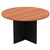 OM ROUND MEETING TABLE 1200 X 720MM CHERRYCHARCOAL