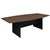 OM PREMIER BOARDROOM TABLE WITH H BASE 2400 X 1200 X 720MM REGAL WALNUTCHARCOAL