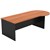 OM P END DESK 2100 X 9001050 X 720MM CHERRYCHARCOAL