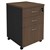 OM PREMIER MOBILE PEDESTAL 2 DRAWER 1 FILE 468 X 510 X 685MM REGAL WALNUTCHARCOAL