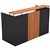 OM RECEPTION COUNTER DESK 1800 X 750 X 1100MM CHERRYCHARCOAL