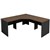 OM PREMIER CORNER WORKSTATION 1800 X 1800 X 700MM REGAL WALNUTCHARCOAL