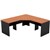 OM CORNER WORKSTATION 1500 X 1500 X 600MM CHERRYCHARCOAL