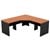 OM CORNER WORKSTATION 1800 X 1800 X 700MM CHERRYCHARCOAL