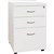 QT MOBILE PEDESTAL 3 DRAWER 468 X 510 X 685MM HIGH GLOSS WHITE